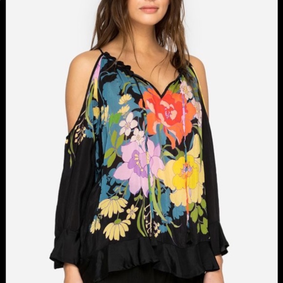 Johnny Was Tops - Johnny Was Fusion Cold Shoulder Blouse